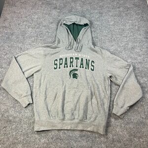 Colosseum Athletics Michigan State Spartans Hoodie Men's M Gray NCAA Pullover XL